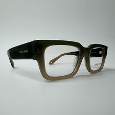 Monturas de gafas rectangulares para hombre Giorgio Armani verde y beige con borde completo AR7243-U segunda mano  Embacar hacia Argentina