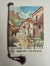 Calendario carabinieri 1958 usato  Morra De Sanctis