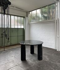 Mesa de comedor redonda mármol diseño negro Mario Bellini Il Colonnato segunda mano  Embacar hacia Argentina