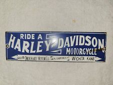 harley davidson porcelain sign for sale  Crandall