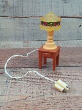 MESA MINIATURA de colección Fisher Price casa de muñecas con lámpara con cable independiente 1978, usado segunda mano  Embacar hacia Argentina