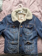 Vintage shearling denim for sale  SWINDON