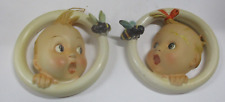 Usado, Par de anillos colgantes decorativos vintage Hummel Ba-Bee 5"" niño y niña 30/0 dañados segunda mano  Embacar hacia Argentina