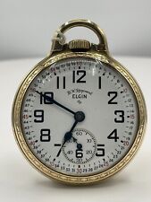 Elgin pocket watch for sale  Shipping to Ireland