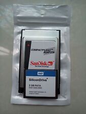 WD Silicondrive 2 GB Compact Flash + Tarjeta PC ATA PC PCMCIA Adaptador JANOME Máquinas, usado segunda mano  Embacar hacia Argentina