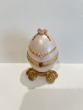 Pink bejeweled egg for sale  San Gabriel