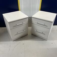 Pair white minimalist for sale  NEWTON-LE-WILLOWS