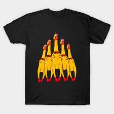 Camiseta unissex Screaming Rubber Five Chicken engraçada animal comédia humor nova com etiquetas comprar usado  Enviando para Brazil