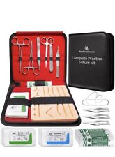 Kit completo de práctica de sutura estéril para primeros auxilios en campo de emergencia y medicina segunda mano  Embacar hacia Argentina