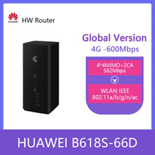 Router WiFi inalámbrico Huawei B618s-66d 4G LTE Cat11 CPE 600 Mbps DESBLOQUEADO segunda mano  Embacar hacia Argentina