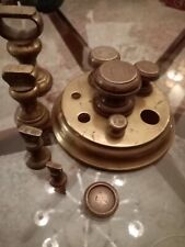 Vintage weights brass for sale  LEEDS