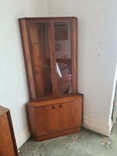 Vintage Teak Corner Display Cabinet , used for sale  Shipping to South Africa