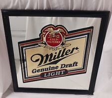 Placa espelhada vintage 1991 - Miller genuína cerveja 20x20 bar homem-caverna comprar usado  Enviando para Brazil