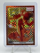 2023 Upper Deck Marvel Platinum ELEKTRA Orange Checkers #11/33 Refractor for sale  Shipping to South Africa