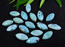 17Pcs Natural Larimar Pectolite 9X18MM Marquise Cabochon Loose Gemstone Lot for sale  Shipping to South Africa