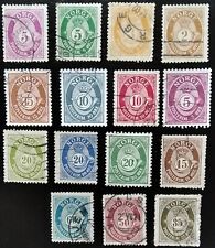 Norvegia.15 francobolli 800 usato  Perugia