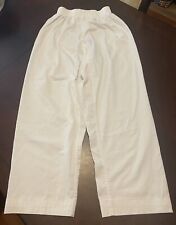 White Karate Youth Size 3 Pants Martial Arts Pants Student Karate Gi Pants, used for sale  Shipping to South Africa