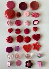 Vintage buttons red for sale  DISS