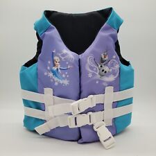 1 Chaleco salvavidas para niños SwimWays Disney Frozen Elsa Olaf niño 30-50 libras azul púrpura segunda mano  Embacar hacia Argentina