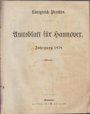 Amtsblatt hannover 1867 gebraucht kaufen  Sibbesse