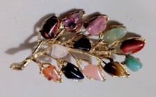 Leaf brooch birthstone for sale  COVENTRY