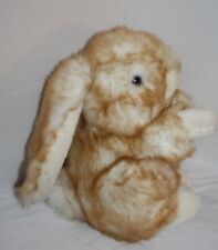 Commonwealth Toys Easter Bunny Rabbit 10" Beige Peluche Orejas Largas Arco Relleno 1992 segunda mano  Embacar hacia Argentina