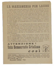 Elezioni politiche 1953 usato  Napoli
