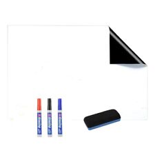 2x (sheet whiteboard 60X40 cm magnetic, magnetic sheet sticker 4) d'occasion  Expédié en Belgium