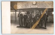 Used, POSTCARD no caption, workers at Leicester Boulevard Roller Skating Rink? RP for sale  Shipping to South Africa