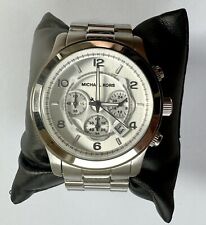 Relógio masculino Michael Kors MK8086 cronógrafo prata aço inoxidável casual, usado comprar usado  Enviando para Brazil