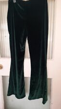 velvet flared trousers for sale  HITCHIN