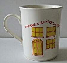 Used, MUG MAXWELL HOUSE WHITE RED YELLOW IS YOURS A MAXWELL HOUSE ? ENGLAND for sale  AYR