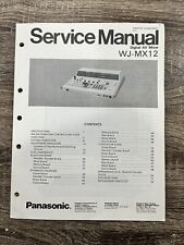 Mixer digital AV Panasonic WJ-MX12 manual de serviço, usado comprar usado  Enviando para Brazil