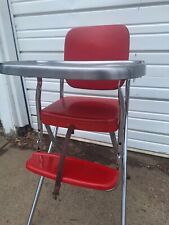 Silla alta de colección Cosco bandeja de metal asiento de vinilo mediados de siglo moderno bebé retro #262 segunda mano  Embacar hacia Argentina