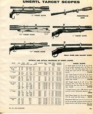 1974 Print Ad of Unertl Telescopes Rifle Scopes Programmer 200, Target, Gallery for sale  Shipping to South Africa