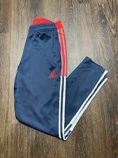 Pantalones de chándal Adidas azul rojo blanco jogger para hombre talla mediana M cremallera cónica inferior segunda mano  Embacar hacia Argentina