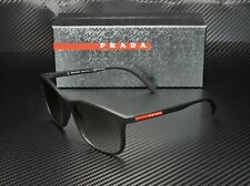 Óculos de sol masculino PRADA LINEA ROSSA PS 01TS DG00A7 preto retangular de borracha 56 mm comprar usado  Enviando para Brazil