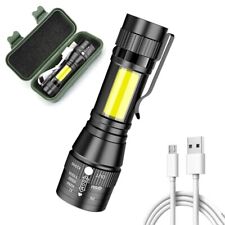 MINI TORCIA MILITARE TATTICA LED T6 RICARICABILE USB LUCE POTENTE ZOOM 300 METRI comprar usado  Enviando para Brazil