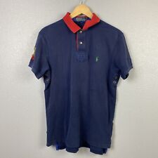 Vintage Polo Ralph Lauren Shirt Canoe Kayak Club Indian Head Patches Size Large, used for sale  Shipping to South Africa