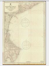 Vintage admiralty chart. for sale  Shipping to Ireland