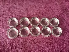 Clear castor cups for sale  STROUD