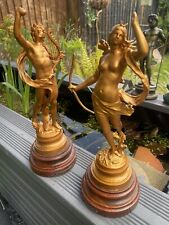 Pair antique spelter for sale  LOUTH