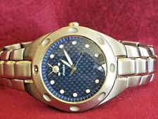 Used, Heavy Silver Tone Fossil GOLFSMITH Watch with Blue Face and Golf Logo  for sale  Shipping to South Africa
