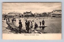 York Beach ME-Maine, Bathers, Antique, Vintage Postcard for sale  Shipping to South Africa