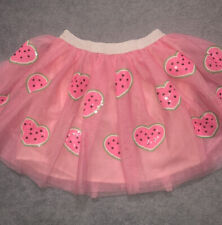 Boutique Girls Bright Pink Sequin Watermelon Hearts Tutu NEW Size 6, used for sale  Shipping to South Africa