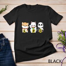 Usado, Camiseta unissex fofa panda japonesa, Maneki Neko Lucky Cat e Shiba Inu comprar usado  Enviando para Brazil