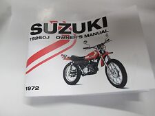Suzuki TS250 manual do proprietário 1972 TS250J comprar usado  Enviando para Brazil