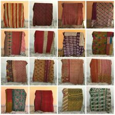 Colcha Kantha reversível vintage cobertor indiano feito à mão lote por atacado 1 peça lance comprar usado  Enviando para Brazil