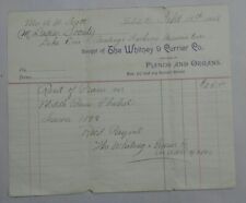 Vtg 1892 whitney for sale  Bellmore