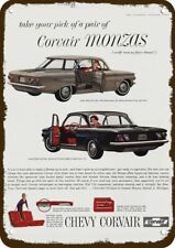 1961 CHEVROLET CORVAIR MONZA 2 portas e 4 portas carro vintage olhar réplica de metal sinal comprar usado  Enviando para Brazil